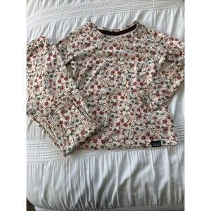 Patagonia 3T Capilene Base layer Pink Floral Girls Snowboard Set Ski Winter